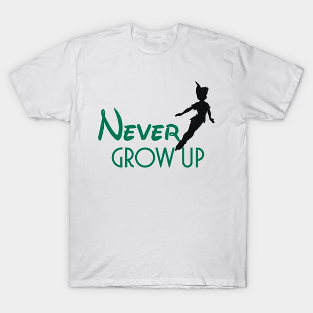 Never Grow Up T-Shirt by MickeyBlog.com